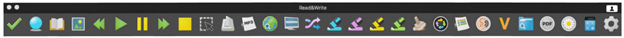 Read&Write's toolbar for Mac.