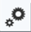 ReadSpeaker Settings icon (two gears) in Blackboard.